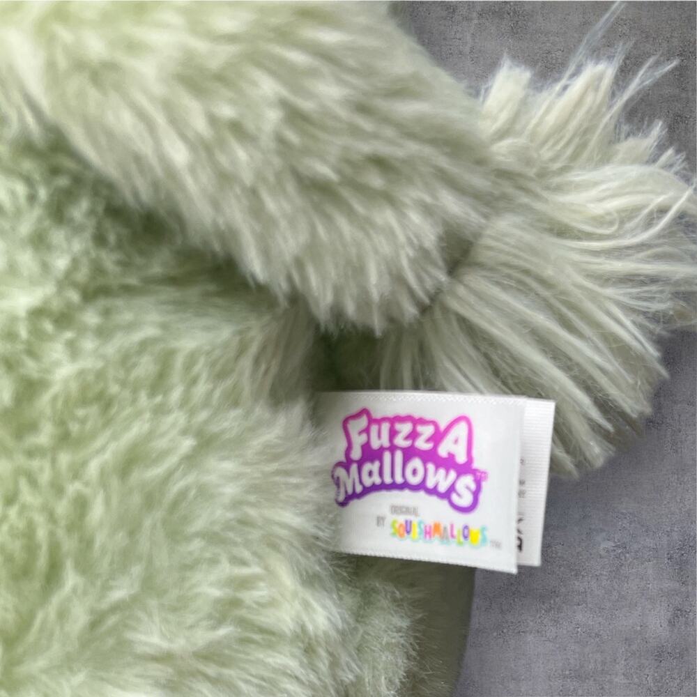 Fuzzamallows by Original Squishmallows Iver The Green Longhorn 12" Plush - Picture 5 of 6